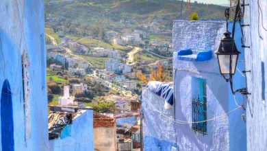 Old medina in chefchaouen morocco hdr image
