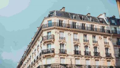 Classic architecture building in the city during d